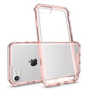 Shockproof Armor Clear Phone Case For iPhone 8 7 6 Plus Transparent Back Cover
